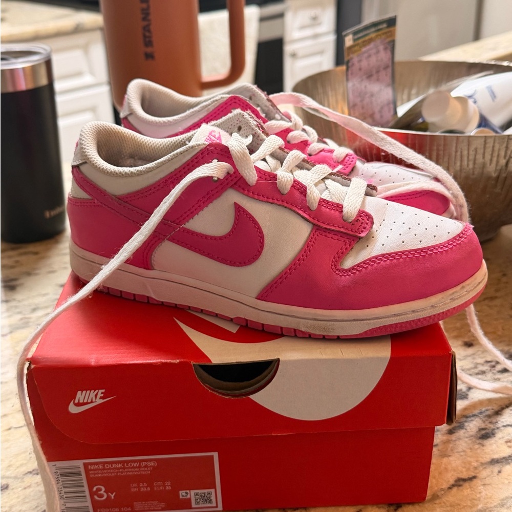 Nike Kids Sneakers Pink and White